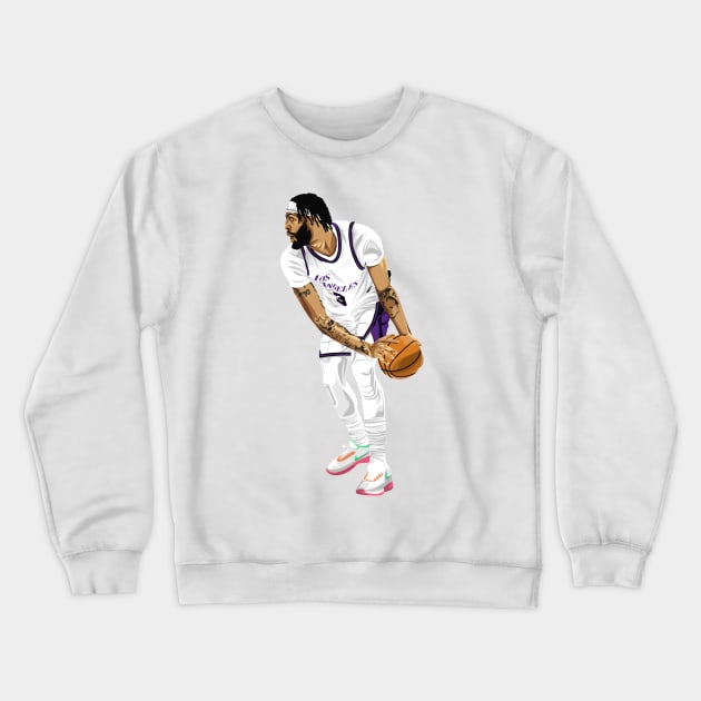 Anthony Davis Lakers Crewneck Sweatshirt by knnthmrctn